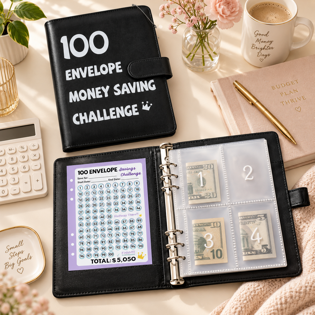100 Envelope Savings Binder - A5
